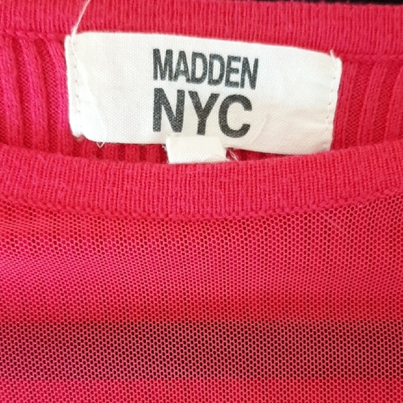 NYC Vibrant Hot Pink Sleeve Blouse - Picture 5 of 6